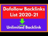 Dofollow Backlinks List 2020 | Dofollow Backlinks Instant Approval 2020-2021