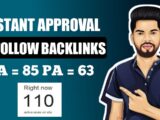 Build 80+ DA Instant Approval Dofollow Backlinks | How To Create Backlinks To Your Website | 2021